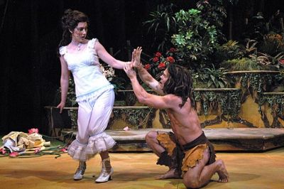 L-R: Jennifer Lorae (Jane), Brian Ogilvie (Tarzan) Photo