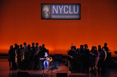 Zachary Unger and NYCLU staff Photo