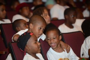 300 campers from NORDC were treated to a Junior Achievement lesson in showbiz, care of Le Petit Theatre and the cast from Under The Boardwalk. July 22, 2014. @ BroadwayWorld 300 campers from NORDC were treated to a Junior Achievement lesson in showbiz, care o Photo