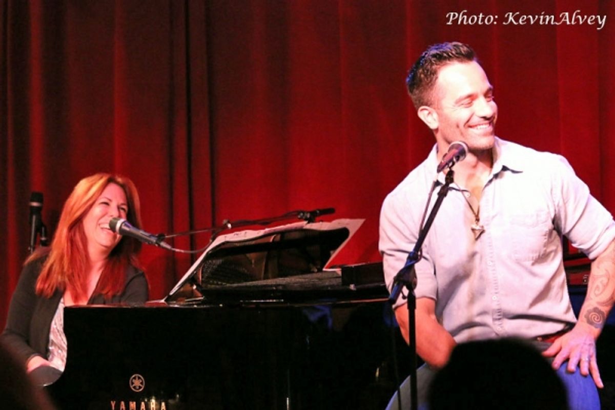 Victoria Shaw and Ramin Karimloo at 