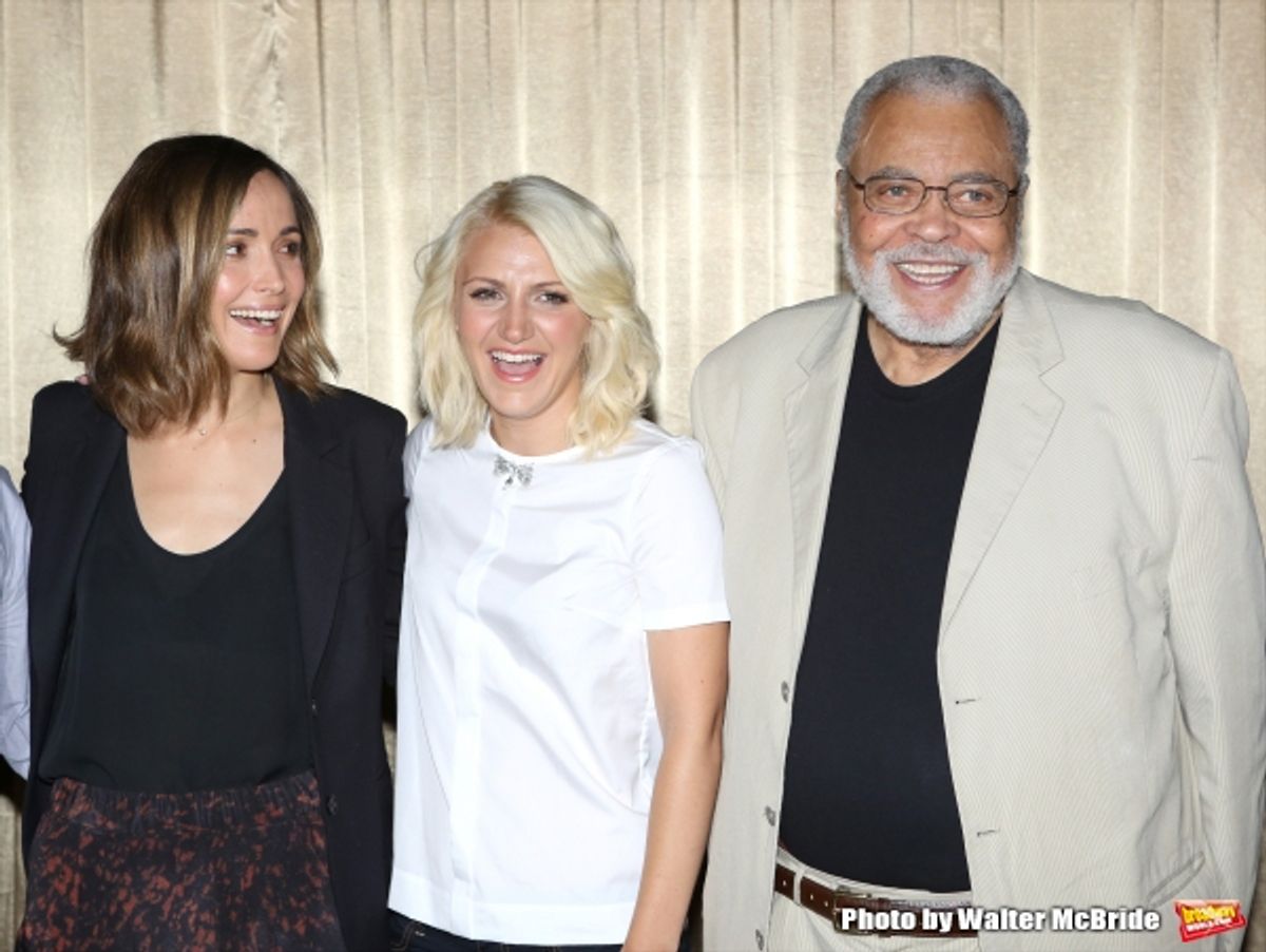 Rose Byrne, Annaleigh Ashford and James Earl Jones  at 