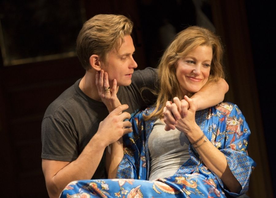 Photo Flash: A Sultry First Look at Anna Gunn and Billy Magnussen in Second Stage's SEX WITH STRANGERS Image
