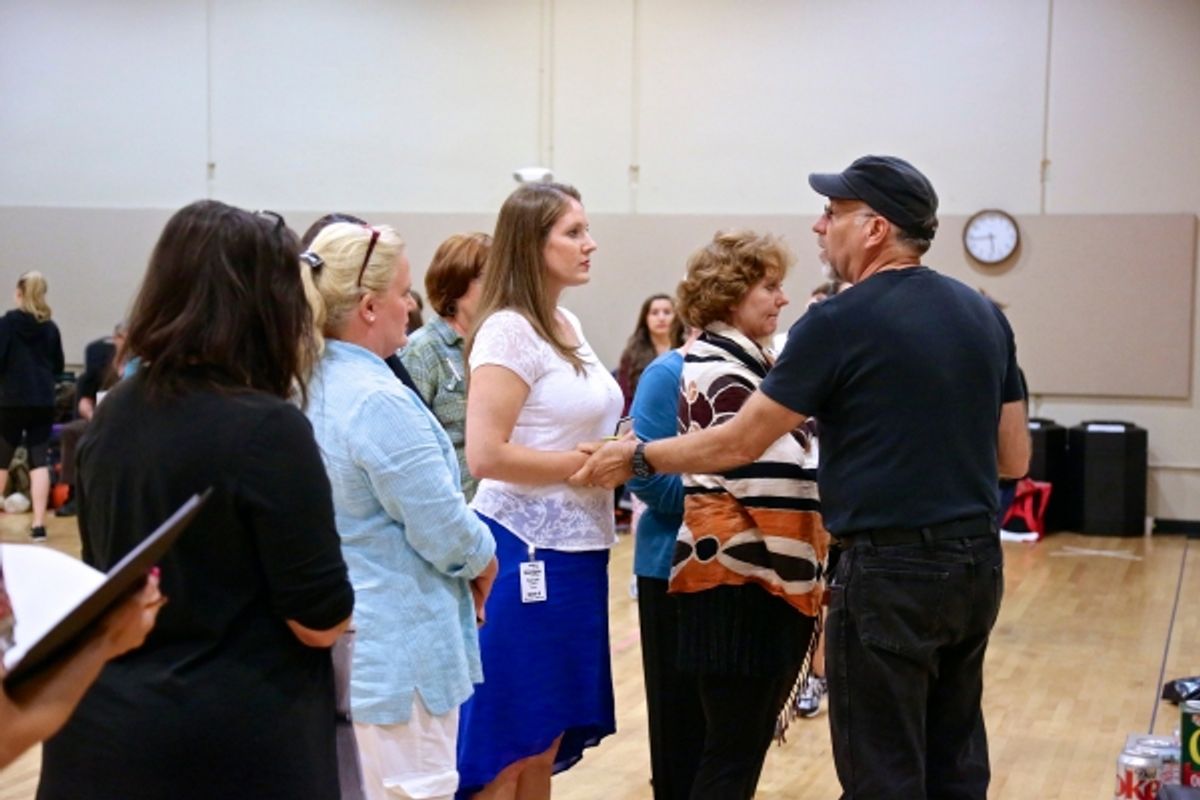 Director Philip Wm. McKinley gives some advice to the nuns of the Nonnberg Abbey  at 