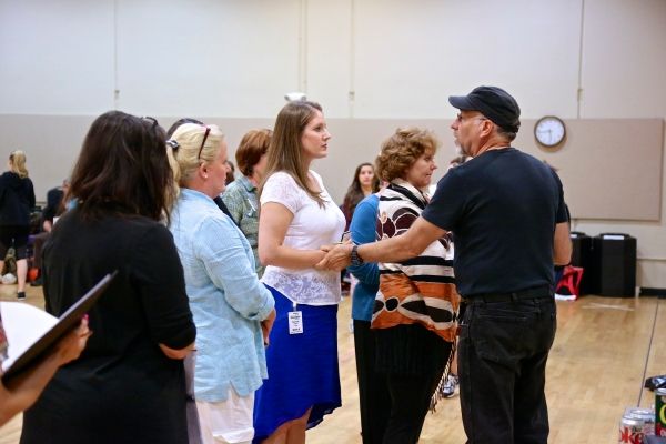 Director Philip Wm. McKinley gives some advice to the nuns of the Nonnberg Abbey  Photo
