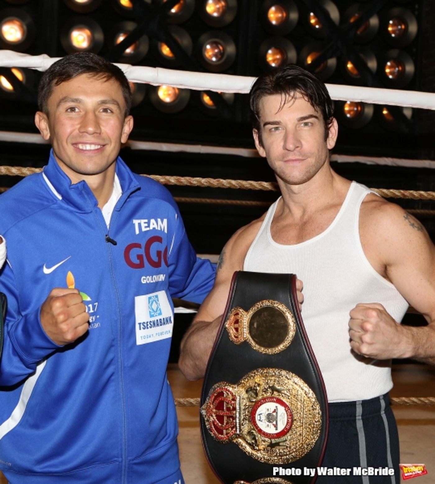 Photo Coverage: Backstage with Gennady Golovkin & Michael Buffer at ROCKY! Image
