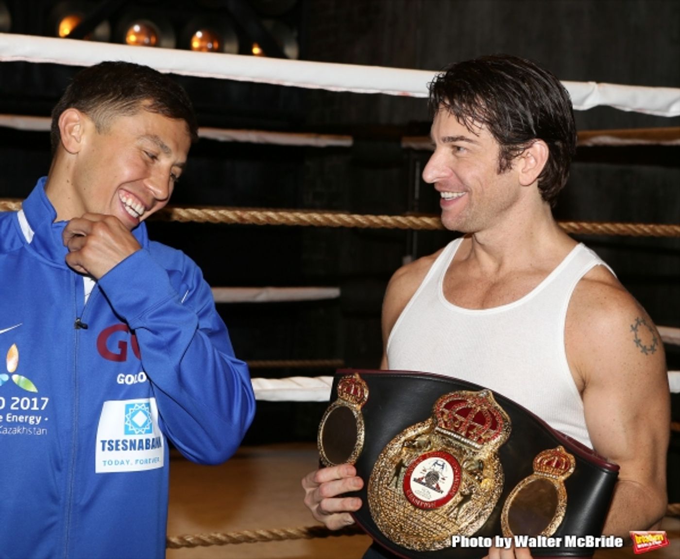 Photo Coverage: Backstage with Gennady Golovkin & Michael Buffer at ROCKY! Image