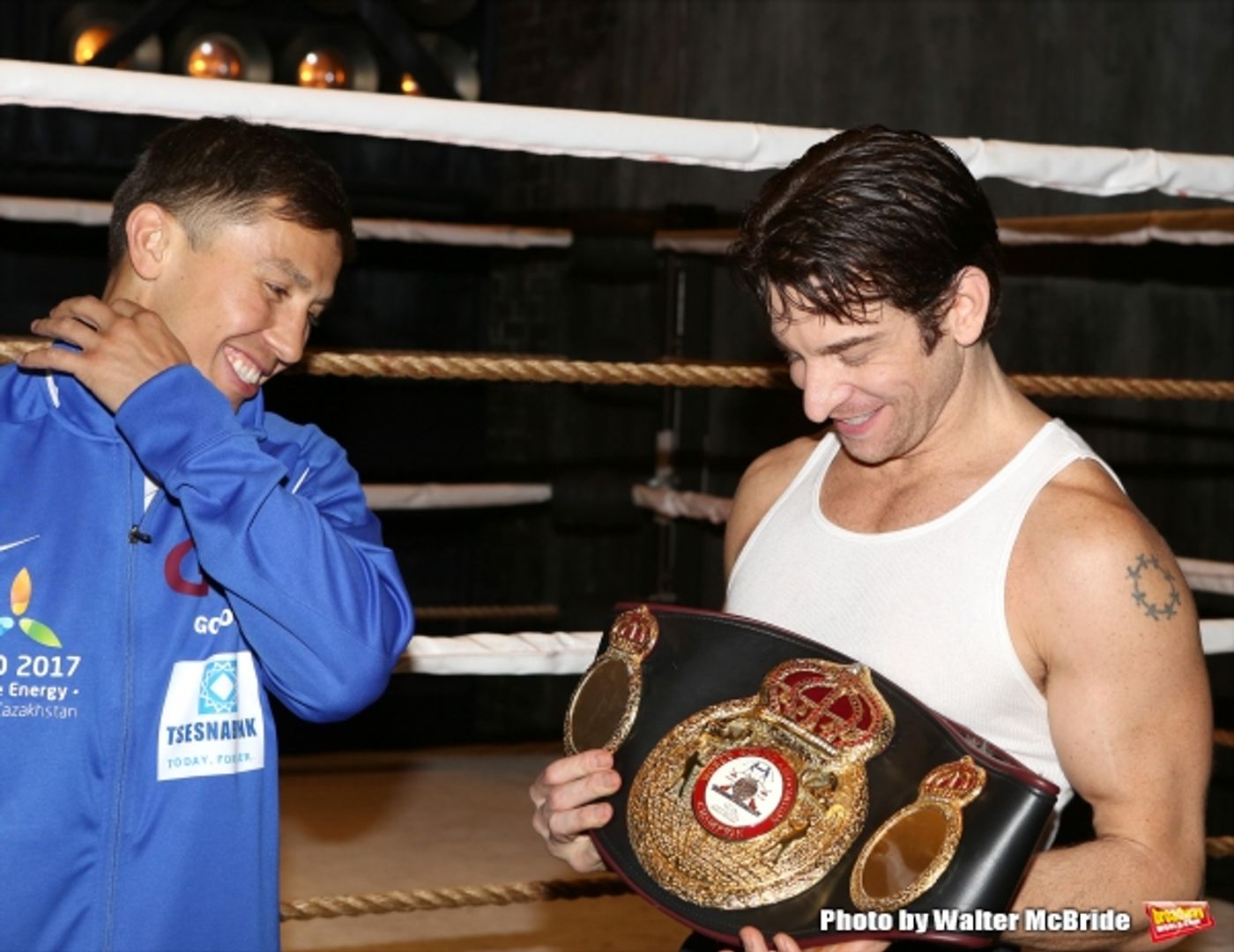 Photo Coverage: Backstage with Gennady Golovkin & Michael Buffer at ROCKY! Image