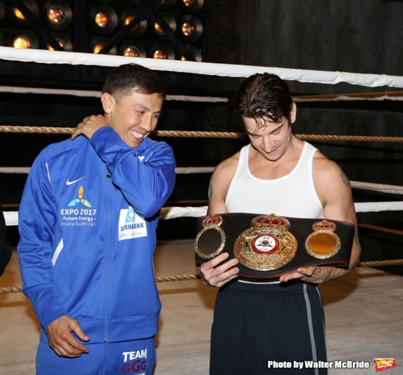 Photo Coverage: Backstage with Gennady Golovkin & Michael Buffer at ROCKY! Image