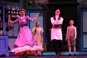 A Spoonful of Sugar: Winifred (Tara Michelle Gesling), Robertson Ay (R.C. Hiers), Jane (Ella Schnoor), and Michael (Tyson Francis) @ BroadwayWorld A Spoonful of Sugar: Winifred (Tara Michelle Gesling), Robertson Ay (R.C. Hiers), Jan Photo