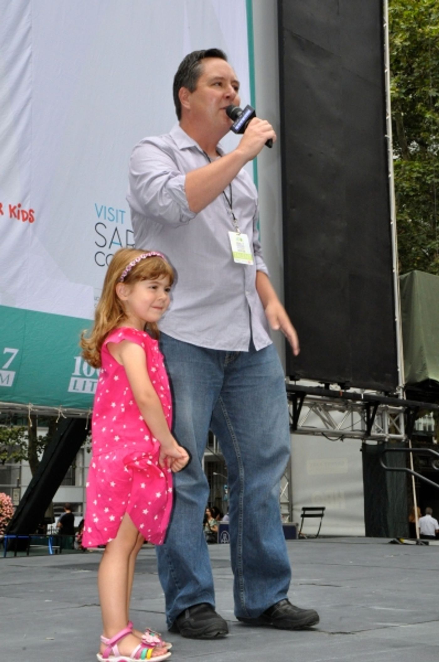 Photo Coverage: Casts of BULLETS, CINDERELLA, PHANTOM & More Visit BROADWAY IN BRYANT PARK!  Image