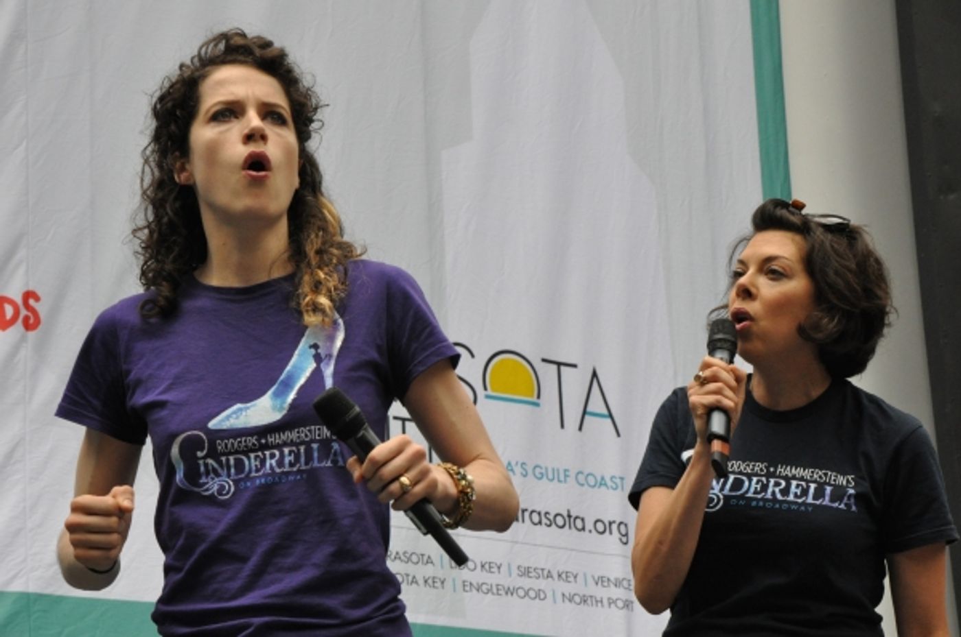 Photo Coverage: Casts of BULLETS, CINDERELLA, PHANTOM & More Visit BROADWAY IN BRYANT PARK!  Image