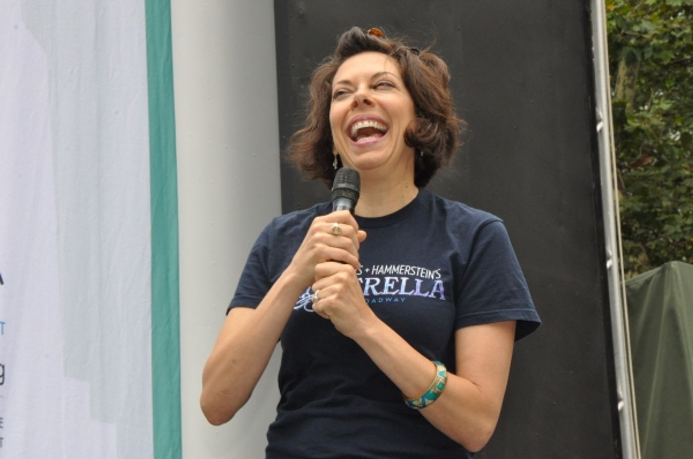 Photo Coverage: Casts of BULLETS, CINDERELLA, PHANTOM & More Visit BROADWAY IN BRYANT PARK!  Image