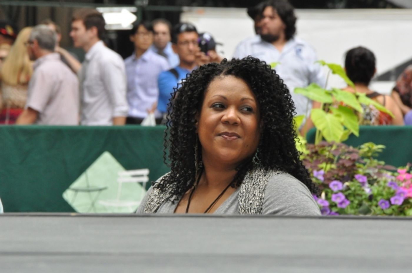 Photo Coverage: Casts of BULLETS, CINDERELLA, PHANTOM & More Visit BROADWAY IN BRYANT PARK!  Image