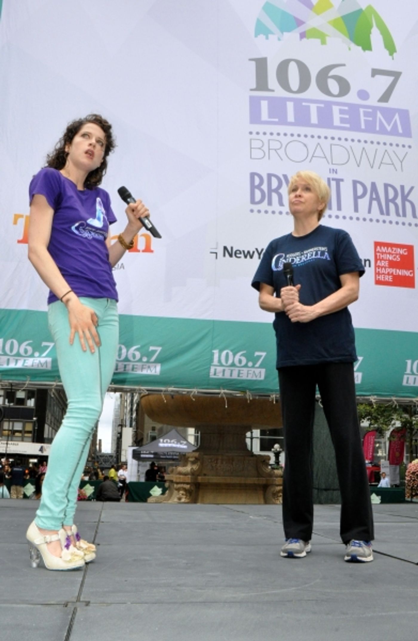 Photo Coverage: Casts of BULLETS, CINDERELLA, PHANTOM & More Visit BROADWAY IN BRYANT PARK!  Image