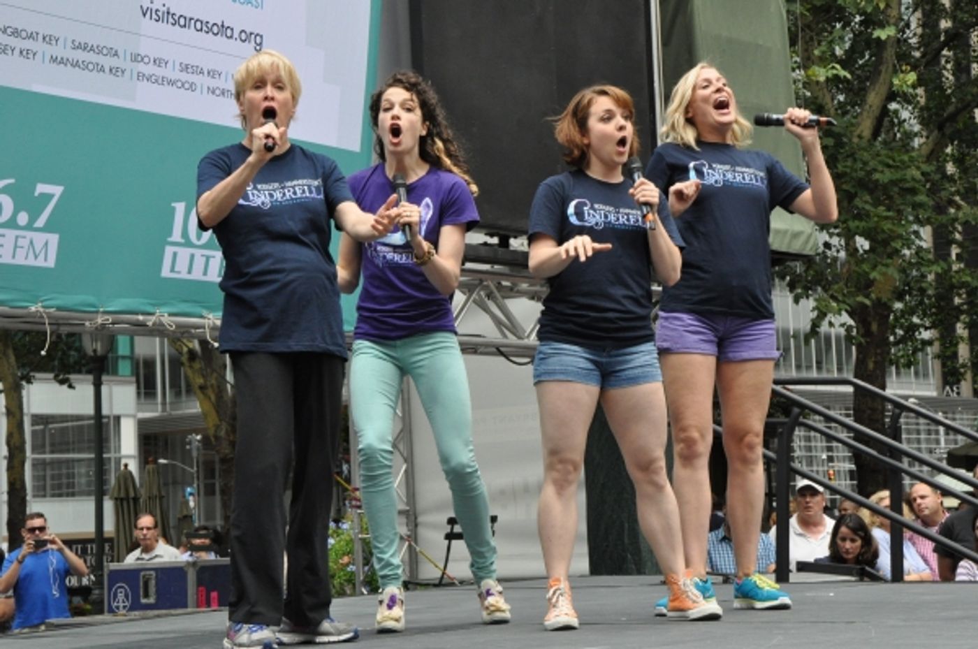 Photo Coverage: Casts of BULLETS, CINDERELLA, PHANTOM & More Visit BROADWAY IN BRYANT PARK!  Image