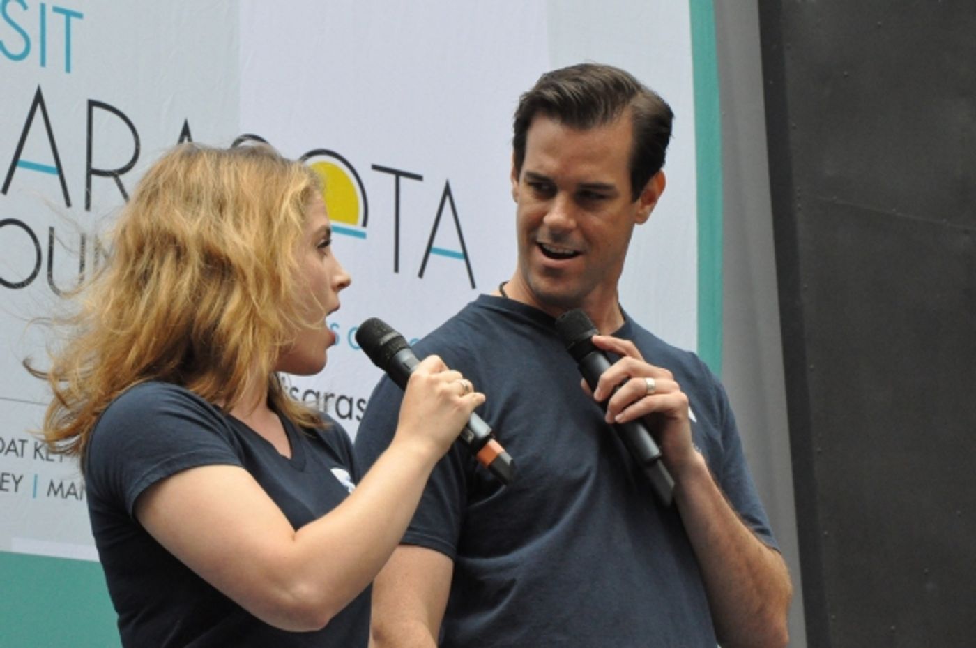 Photo Coverage: Casts of BULLETS, CINDERELLA, PHANTOM & More Visit BROADWAY IN BRYANT PARK!  Image