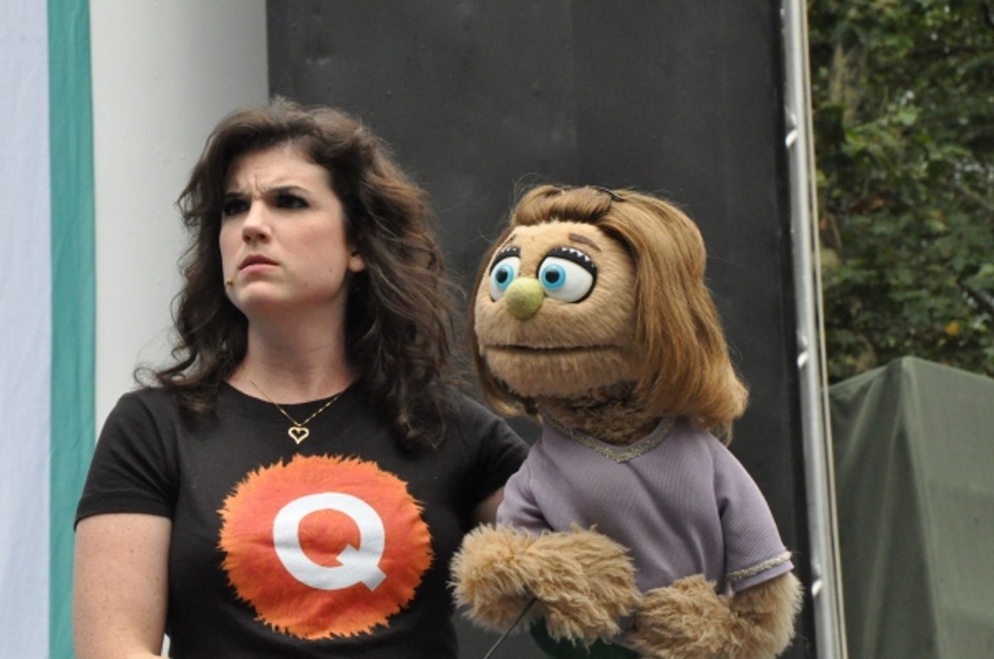 Photo Coverage: Casts of BULLETS, CINDERELLA, PHANTOM & More Visit BROADWAY IN BRYANT PARK!  Image