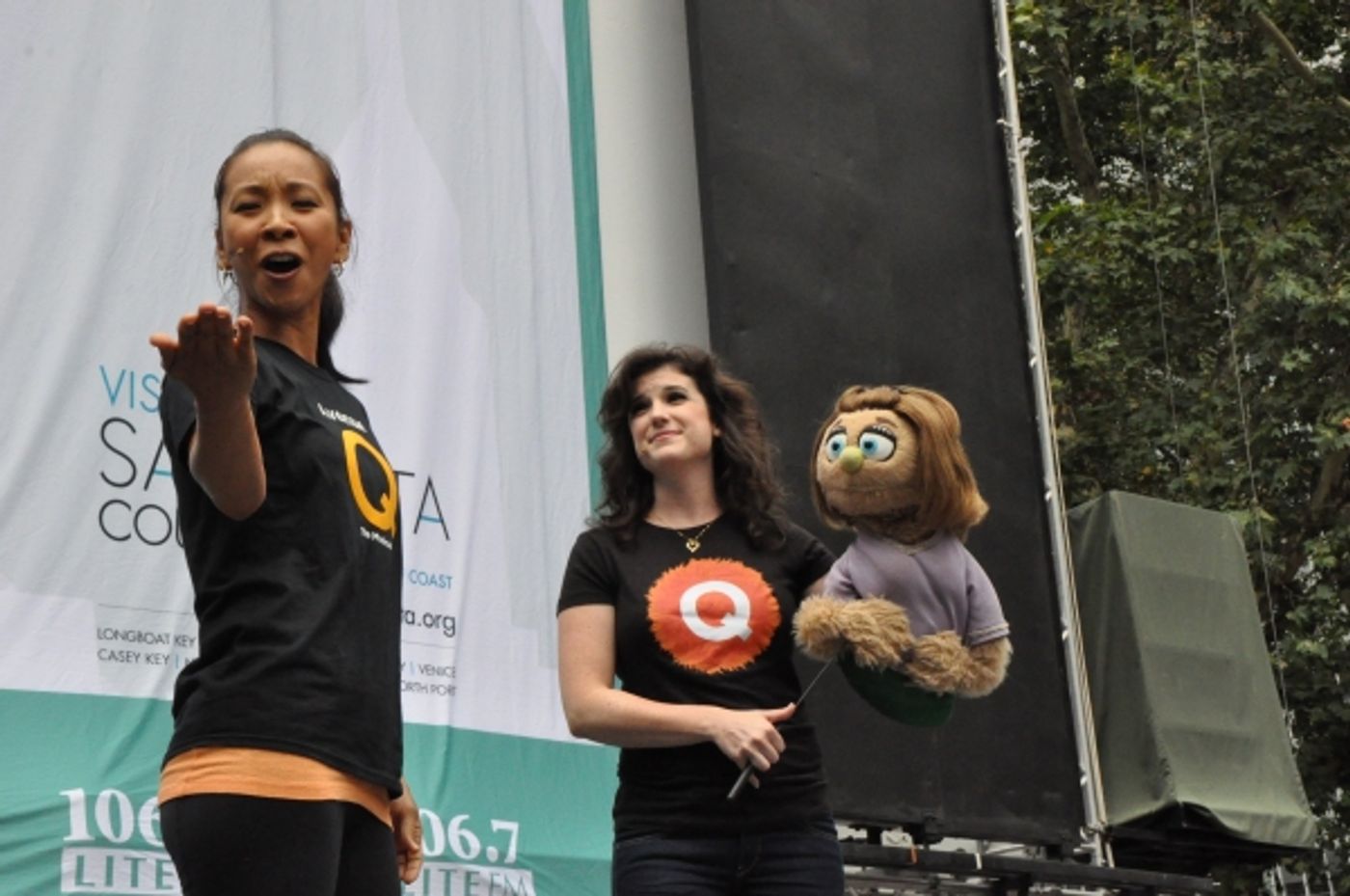 Photo Coverage: Casts of BULLETS, CINDERELLA, PHANTOM & More Visit BROADWAY IN BRYANT PARK!  Image