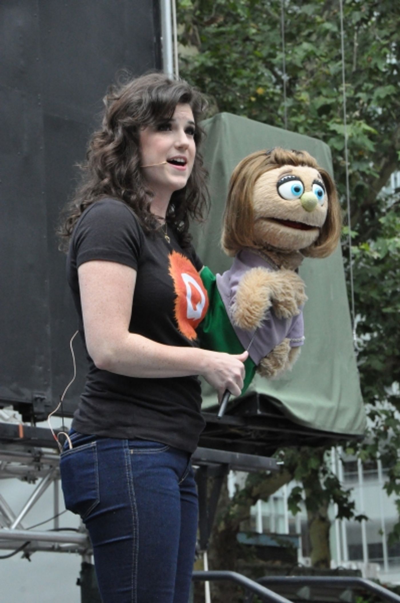 Photo Coverage: Casts of BULLETS, CINDERELLA, PHANTOM & More Visit BROADWAY IN BRYANT PARK!  Image