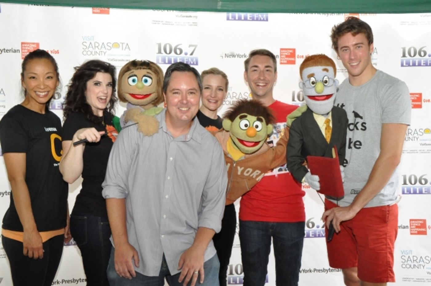 Photo Coverage: Casts of BULLETS, CINDERELLA, PHANTOM & More Visit BROADWAY IN BRYANT PARK!  Image