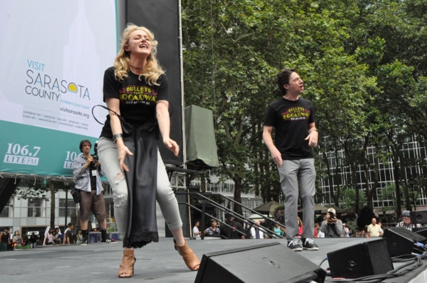 Photo Coverage: Casts of BULLETS, CINDERELLA, PHANTOM & More Visit BROADWAY IN BRYANT PARK!  Image