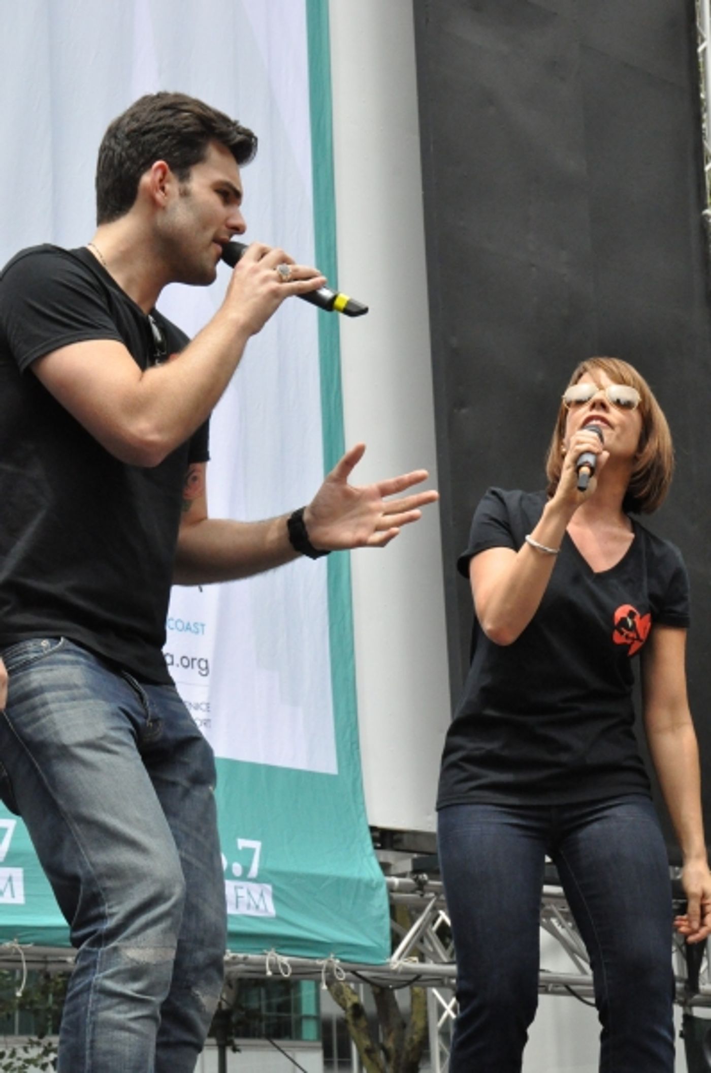 Photo Coverage: Casts of BULLETS, CINDERELLA, PHANTOM & More Visit BROADWAY IN BRYANT PARK!  Image