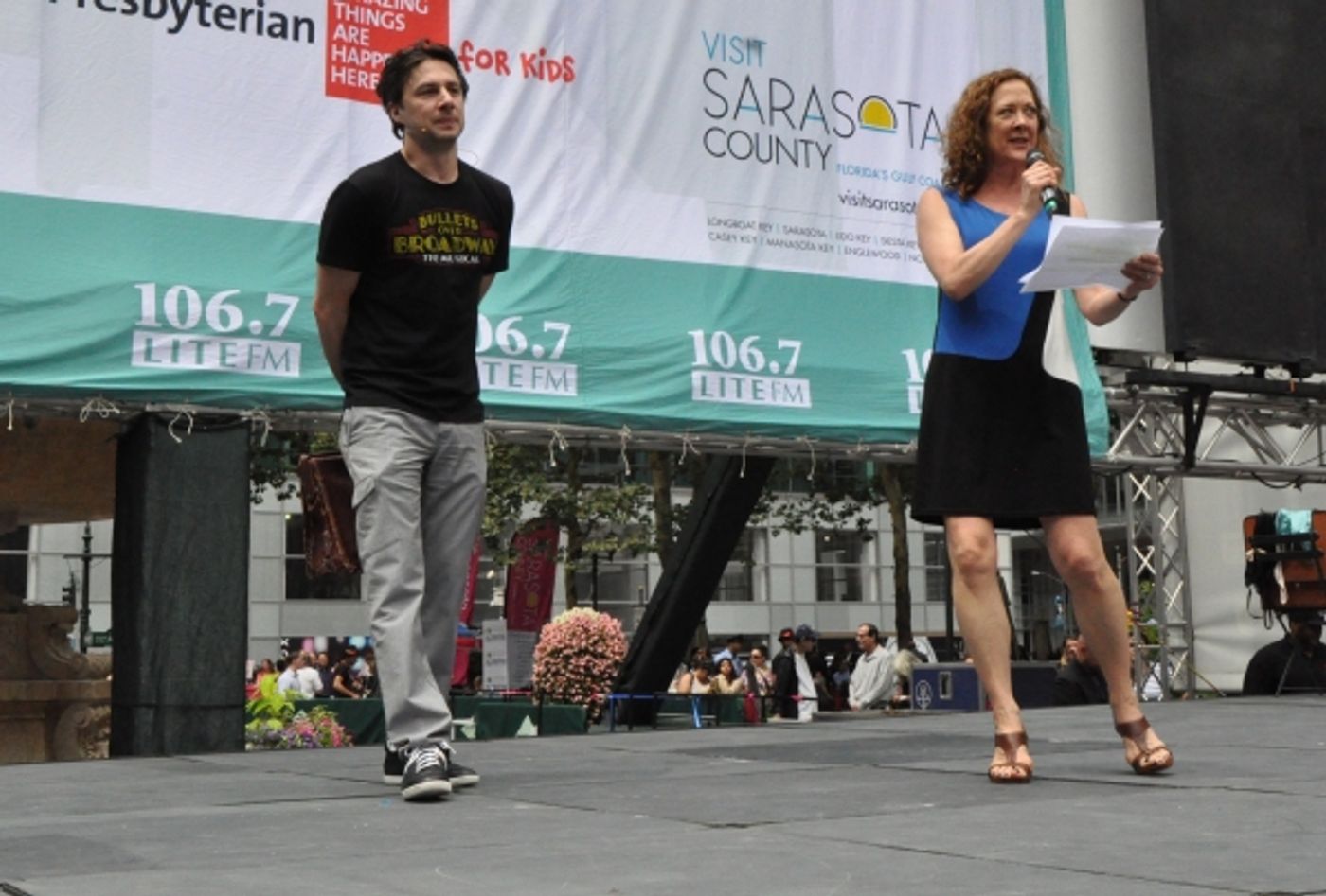 Photo Coverage: Casts of BULLETS, CINDERELLA, PHANTOM & More Visit BROADWAY IN BRYANT PARK!  Image