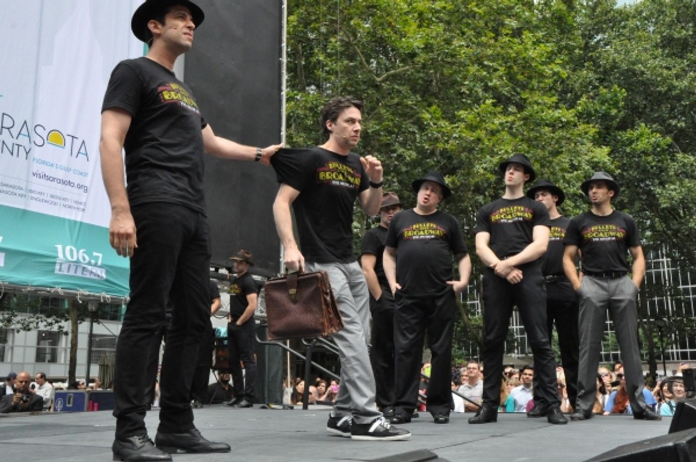 Photo Coverage: Casts of BULLETS, CINDERELLA, PHANTOM & More Visit BROADWAY IN BRYANT PARK!  Image