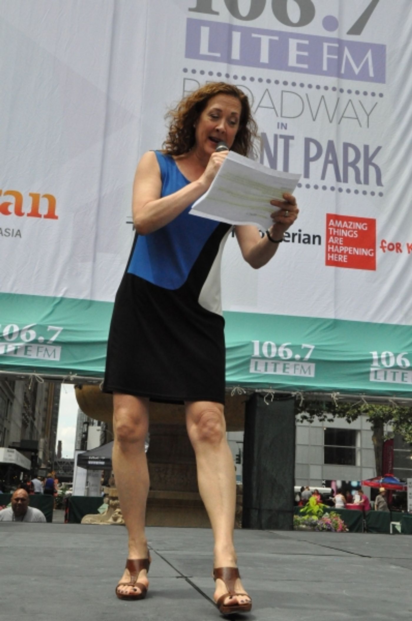 Photo Coverage: Casts of BULLETS, CINDERELLA, PHANTOM & More Visit BROADWAY IN BRYANT PARK!  Image