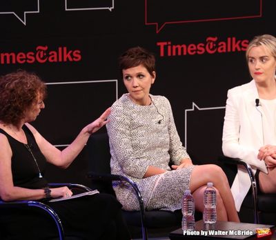 Patricia Cohen, Maggie Gyllenhaal and Taylor Schilling Photo