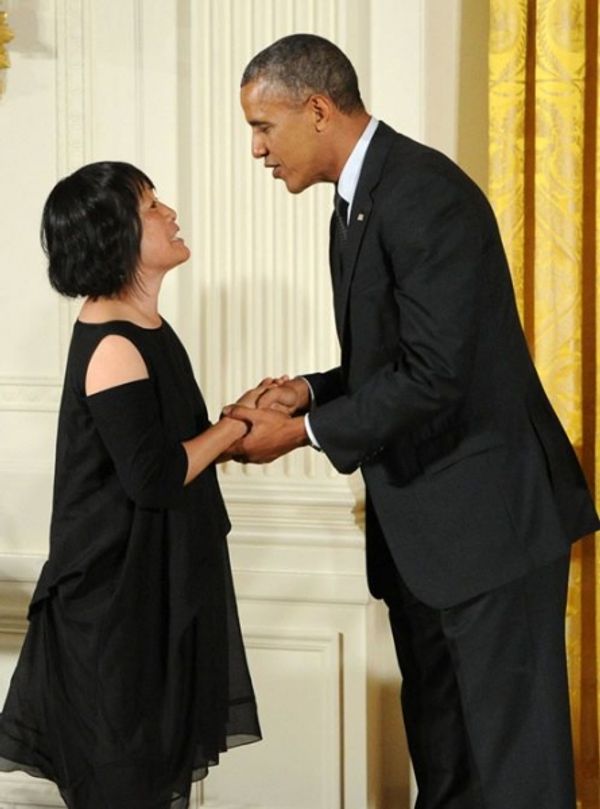 Billie Tsien and President Barack Obama Photo