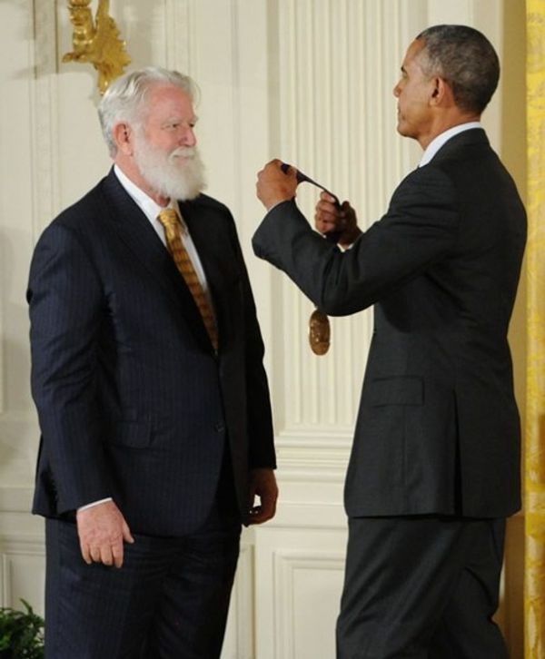 James Turrell and President Barack Obama Photo
