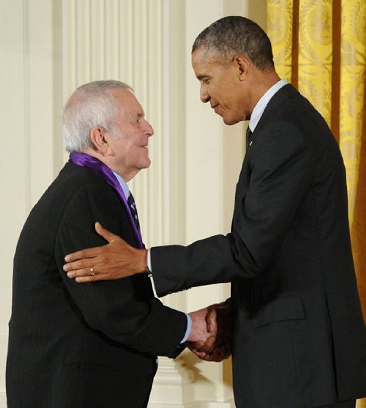 John Kander and President Barack Obama at 