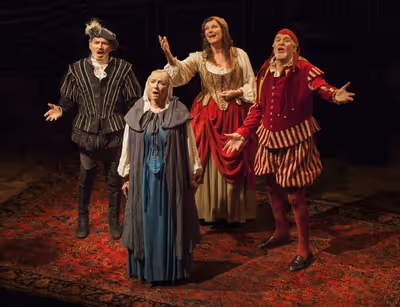 Robert Foxworth as Reginald Paget, Elizabeth Franz as Jean Horton, Jill Tanner as Cec Photo