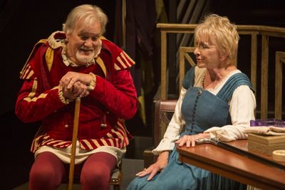 Roger Forbes as Wilfred Bond and Elizabeth Franz as Jean Horton Photo