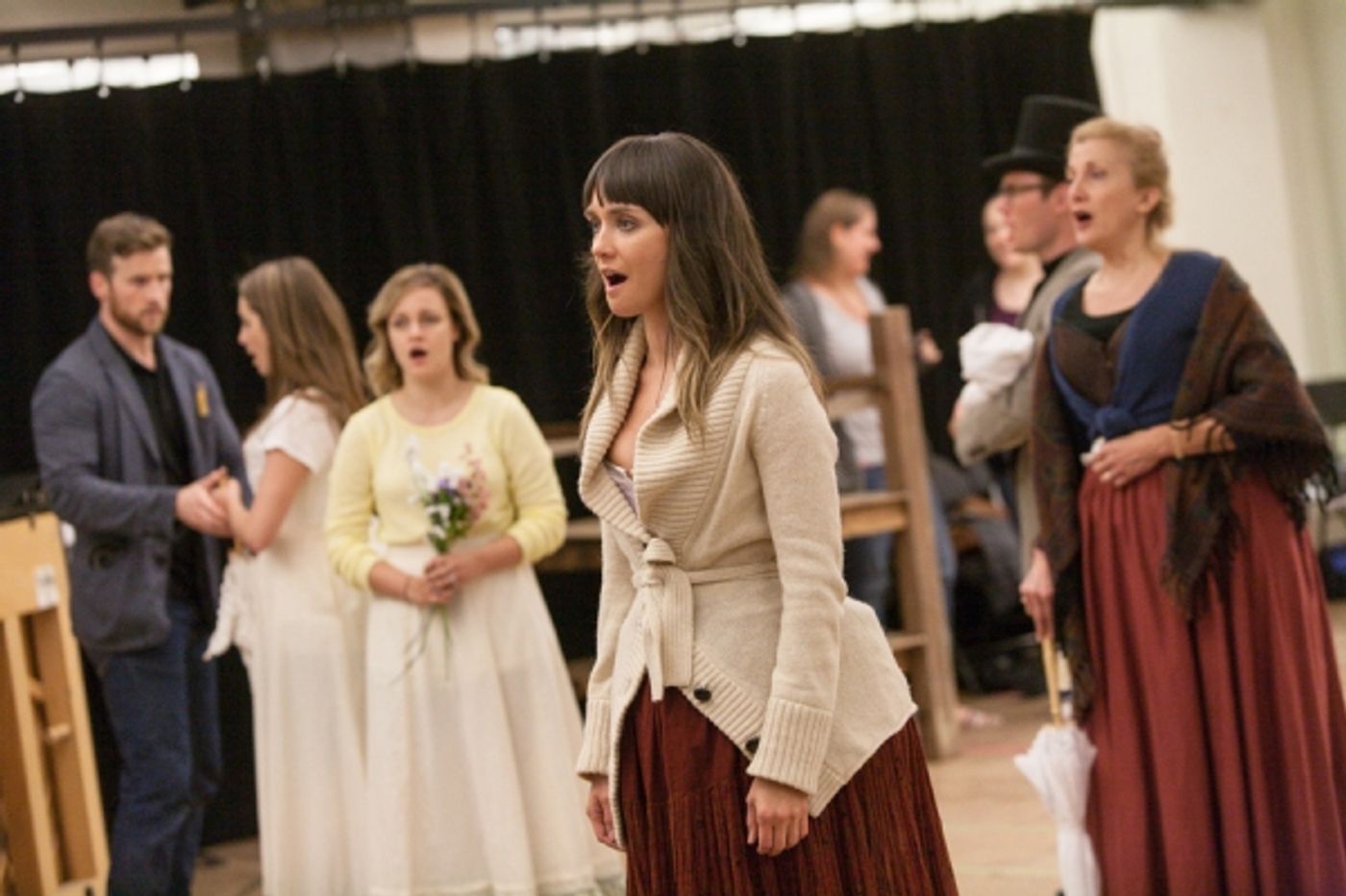 Photo Flash: First Look at Claybourne Elder, Brynn O'Malley and More in Rehearsals for Signature Theatre's SUNDAY IN THE PARK WITH GEORGE  Image