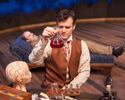 Nate Washburn as Sherlock Holmes with Joel Stigliano as Doctor Watson Photo