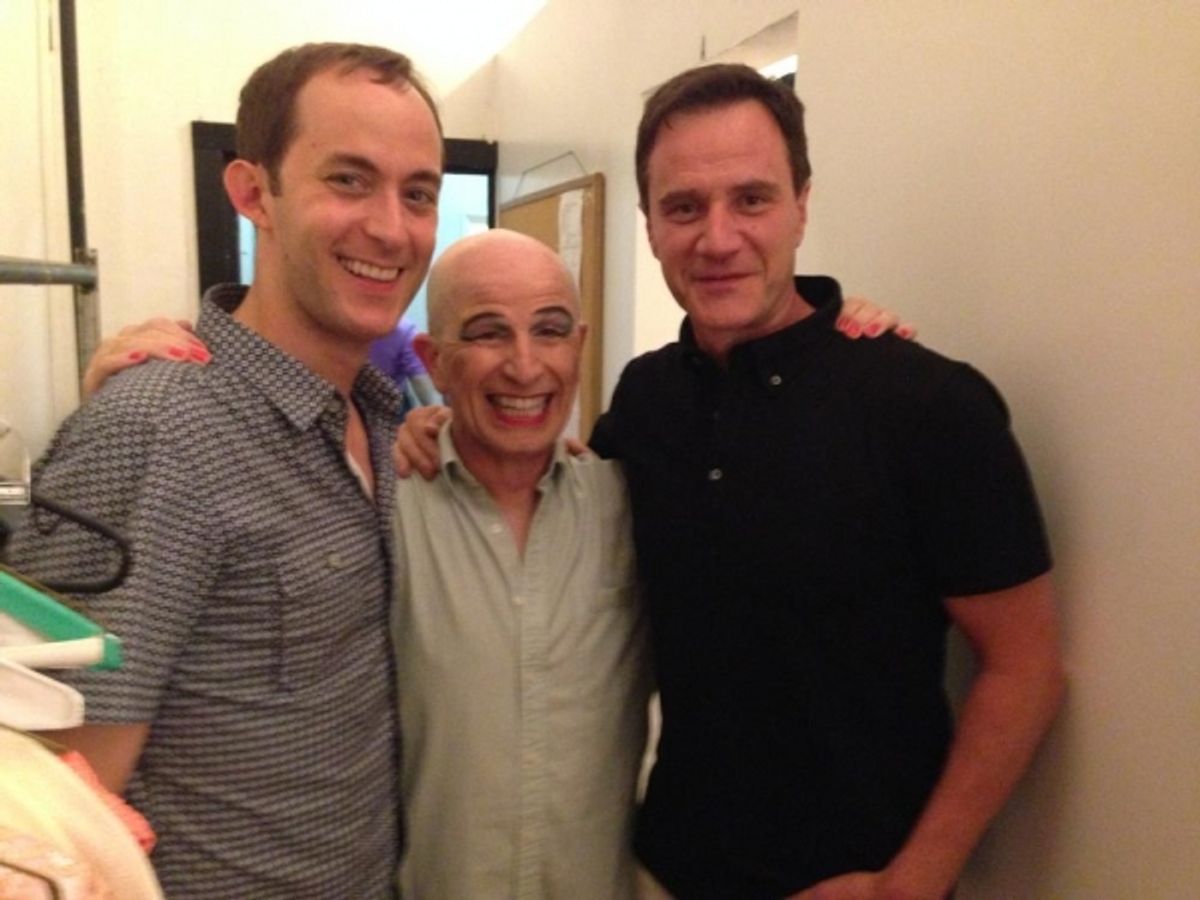 Michael Keyloun, Everett Quinton and Tim DeKay. Photo by Michael Palmer. at 