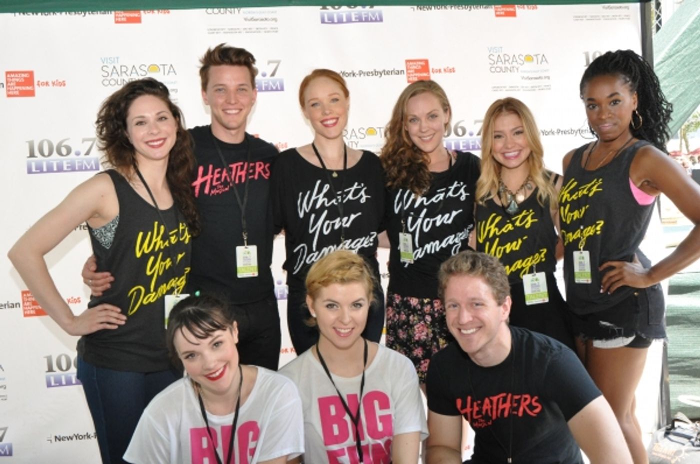 Photo Coverage: Casts of GENTLEMAN'S GUIDE, HEATHERS and More Visit Broadway in Bryant Park!  Image