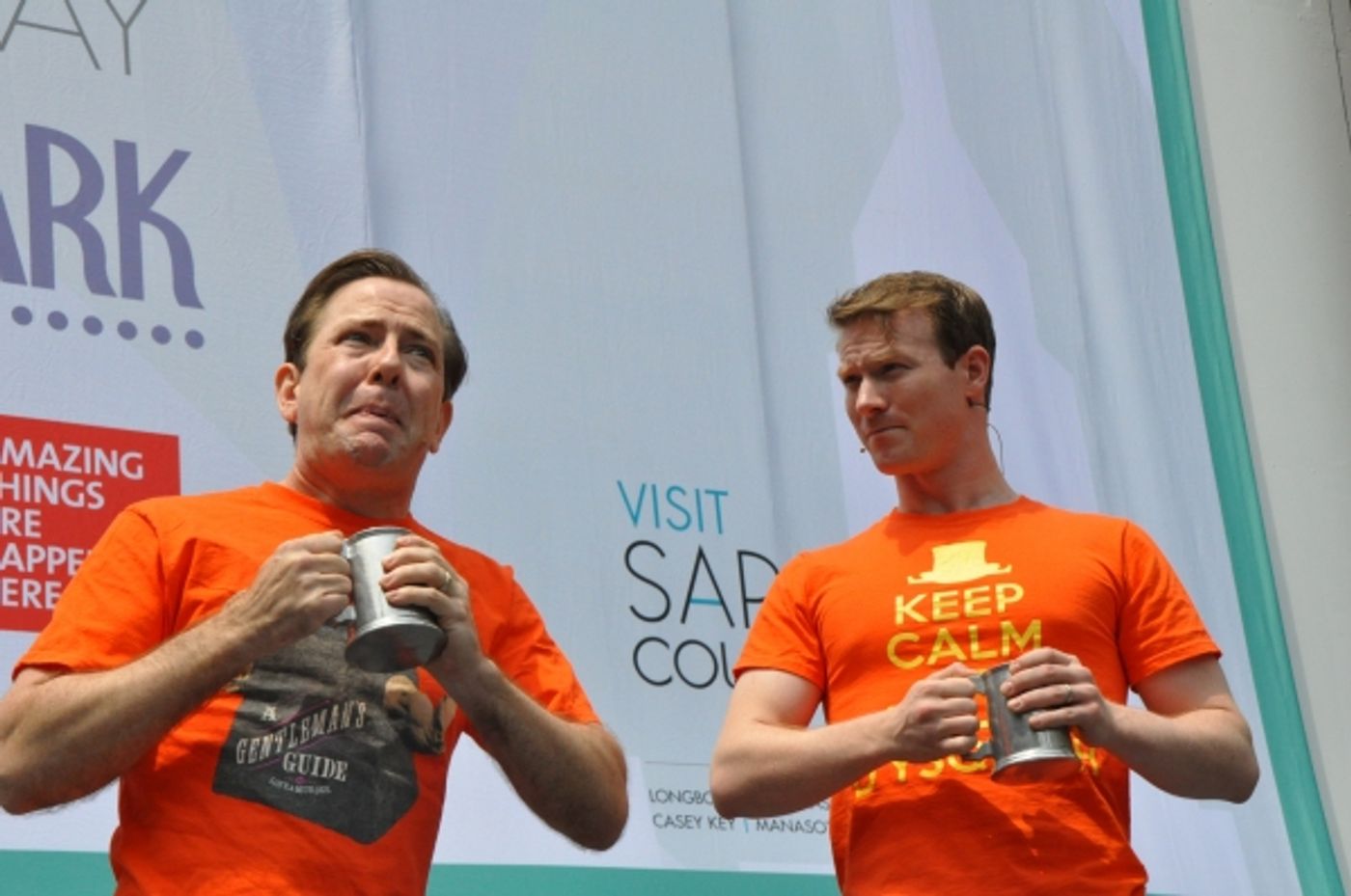 Photo Coverage: Casts of GENTLEMAN'S GUIDE, HEATHERS and More Visit Broadway in Bryant Park!  Image