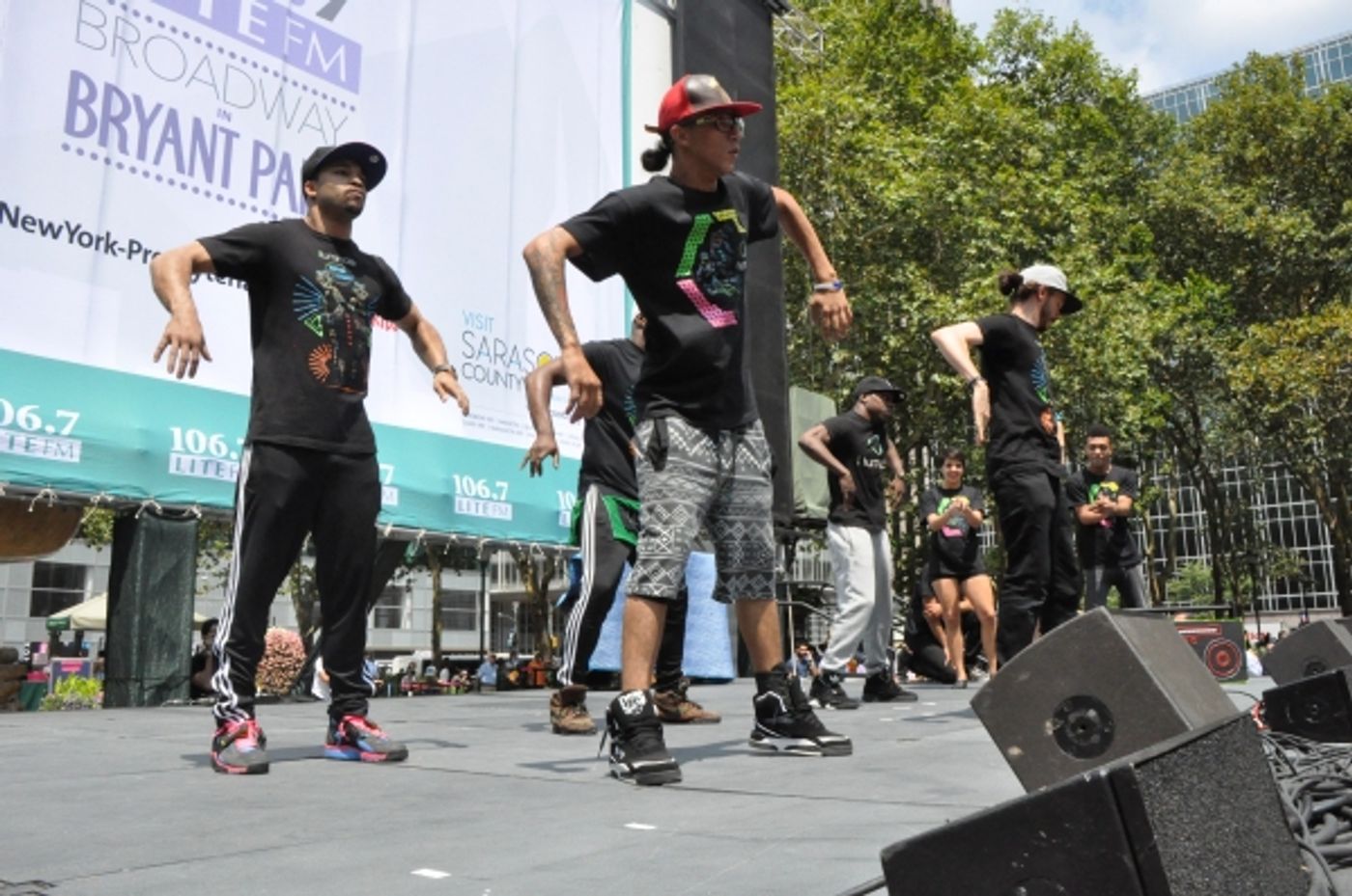 Photo Coverage: Casts of GENTLEMAN'S GUIDE, HEATHERS and More Visit Broadway in Bryant Park!  Image