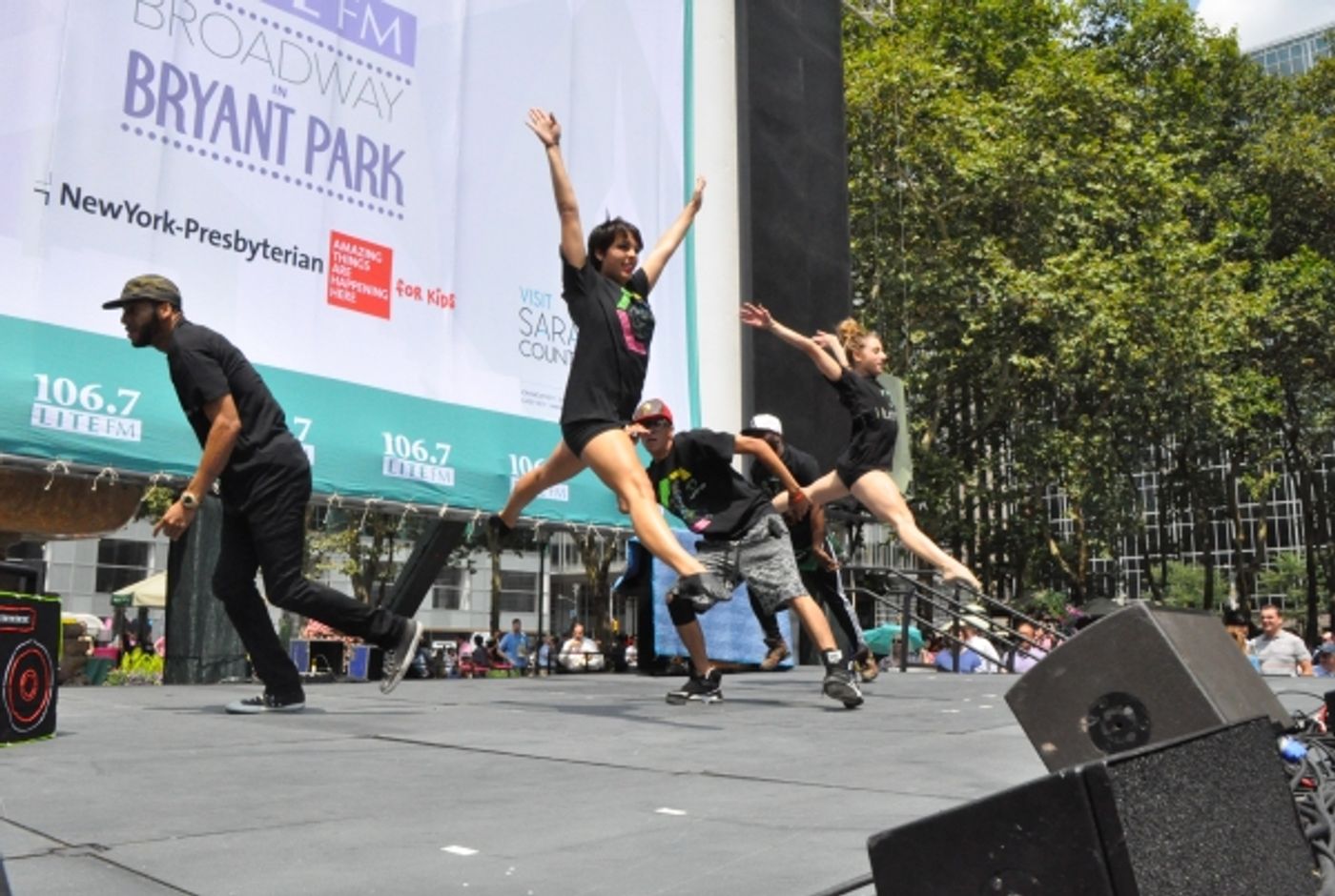 Photo Coverage: Casts of GENTLEMAN'S GUIDE, HEATHERS and More Visit Broadway in Bryant Park!  Image