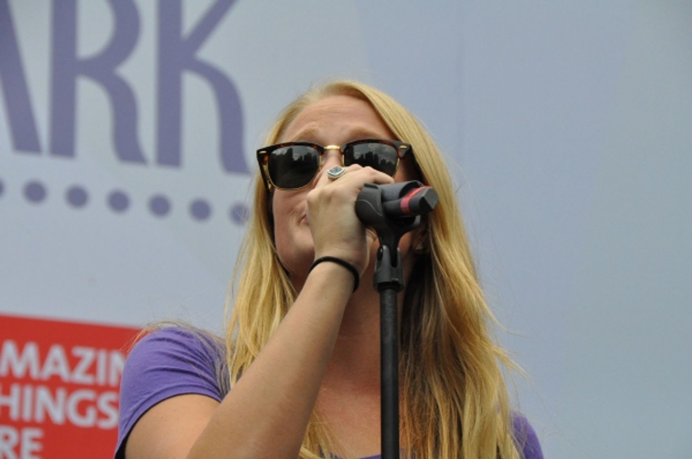 Photo Coverage: Casts of GENTLEMAN'S GUIDE, HEATHERS and More Visit Broadway in Bryant Park!  Image