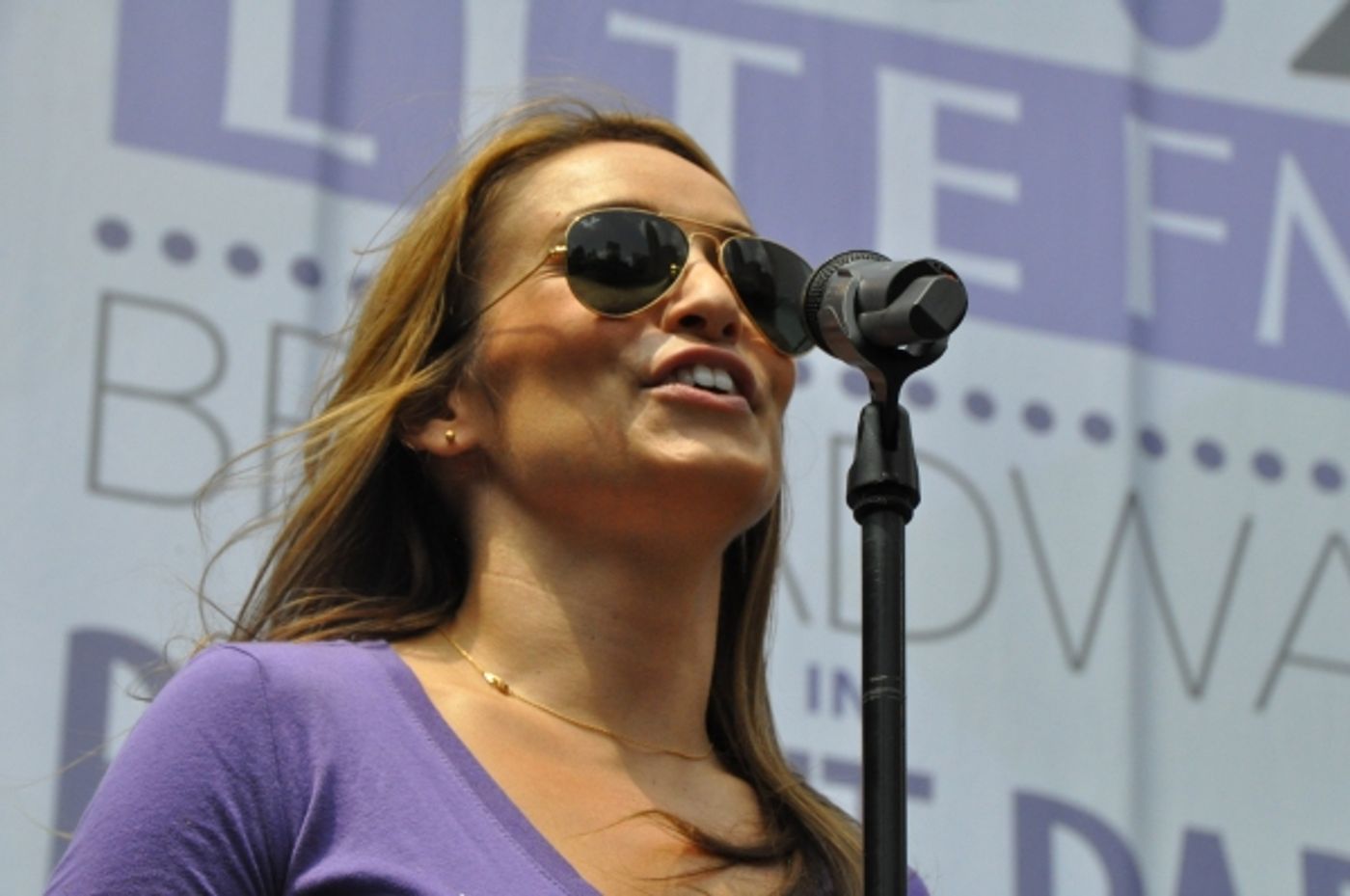 Photo Coverage: Casts of GENTLEMAN'S GUIDE, HEATHERS and More Visit Broadway in Bryant Park!  Image