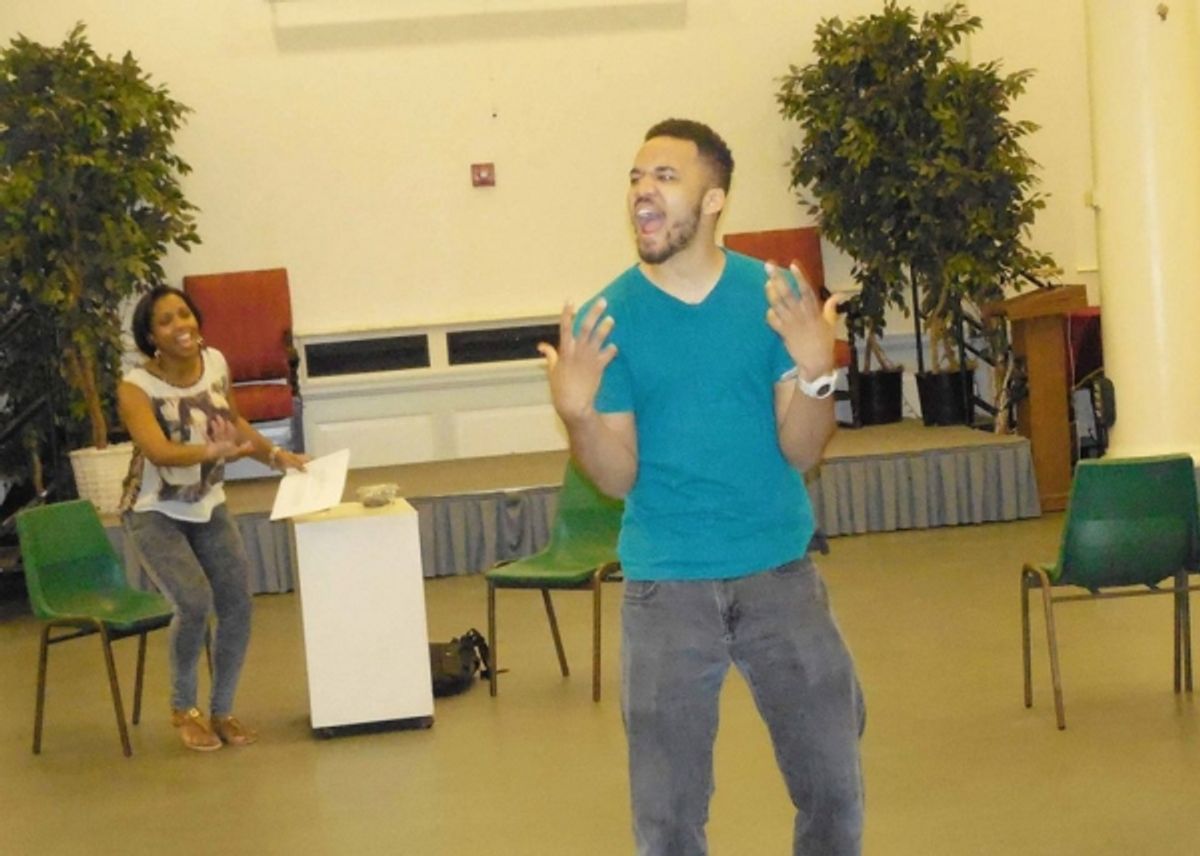 Duane Burress Jr. and Company at In Rehearsal with DTEG's SON OF A PREACHER MAN