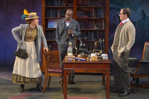 Irene Lucio as Eliza Doolittle, L. Peter Callender as Col. Pickering, and Anthony Fus Photo