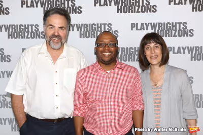 Playwrights Horizons Artistic Director Tim Sanford, playwright/director Robert O''Har Photo