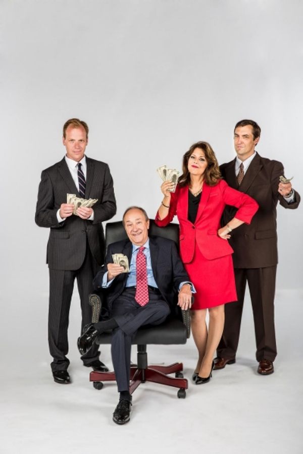 Matthew Pyle as Jeffrey Skilling, Schneider as Ken Lay, Connie Lee as Claudia Roe, Ch Photo