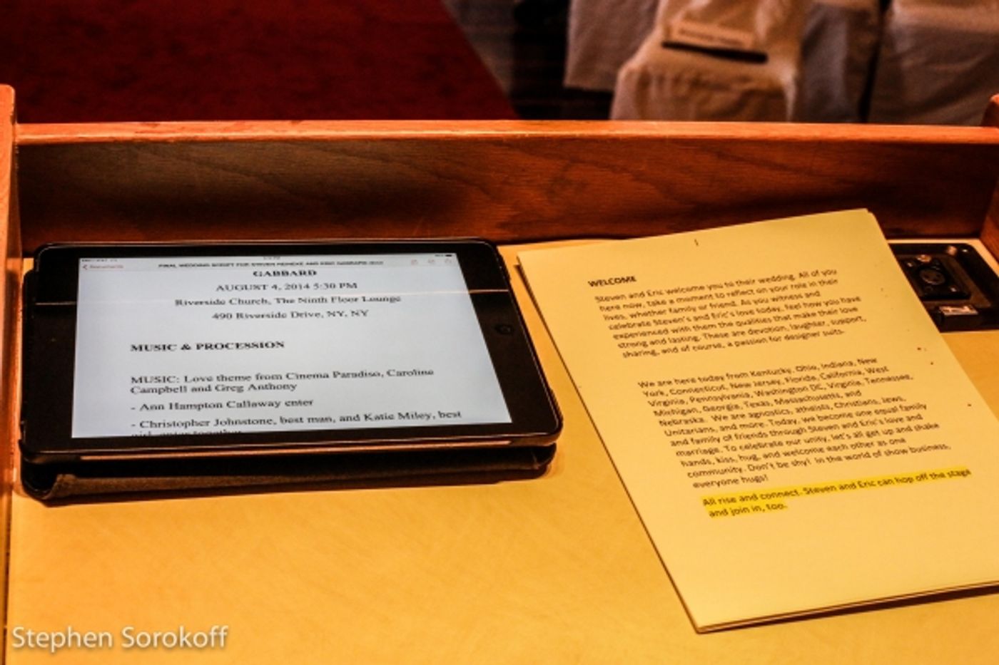 Photo Coverage: New York Pops Conducter Steven Reineke Weds Eric Gabbard in Star-Studded Ceremony  Image