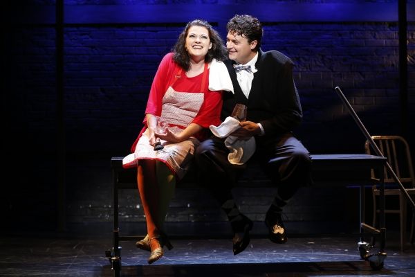 KATE SHINDLE as Asrun and BRAD NACHT as Stein Photo